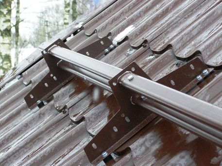 Комплект крепежа для снегозадержателя для кровли из металлочерепицы, профнастила, материалов на основе битума (3 м) Borge оцинкованный 2