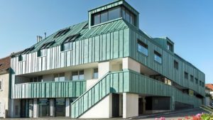 Алюминиевая кровля Система PREFALZ 02 Антрацит P.10 RAL 7016 Prefa