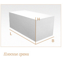 Газобетонный блок ГРАС D600, B2.5, 600x250x350 мм