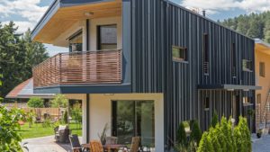 Алюминиевая кровля Система PREFALZ 02 Антрацит P.10 RAL 7016 Prefa