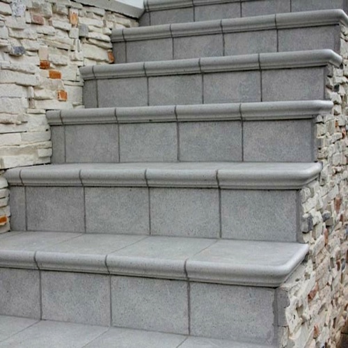 Клинкерная ступень фронтальная Granit Grau ABC Klinkergruppe 310x335x40/10 мм