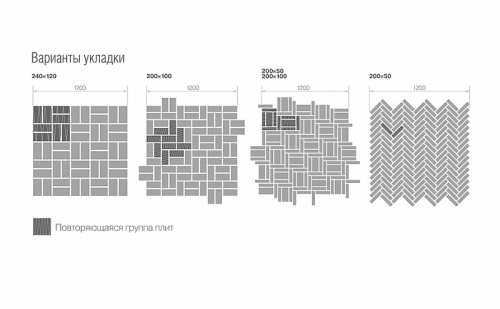 Плитка тротуарная BRAER Прямоугольник песочный, 200*100*60 мм